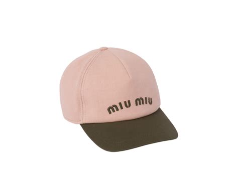 miu miu cap pink|Orchid Pink/military Drill Baseball Cap .